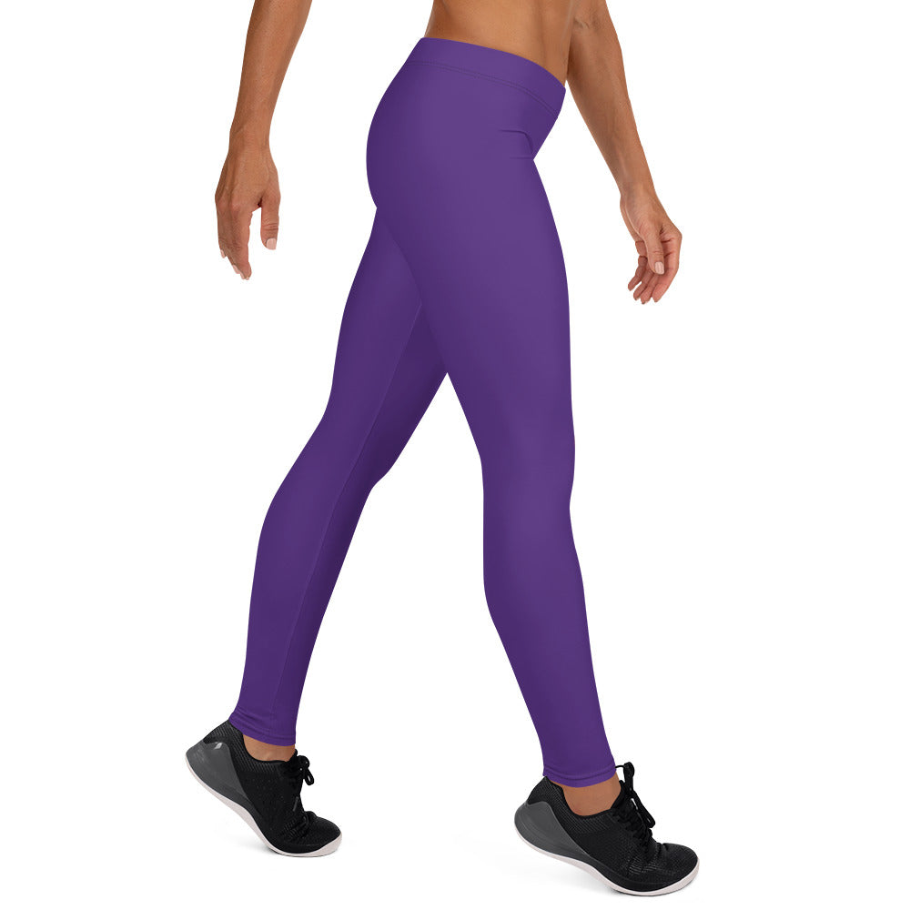 SHE REBEL - Mid-Waist Leggings in Purple Passion